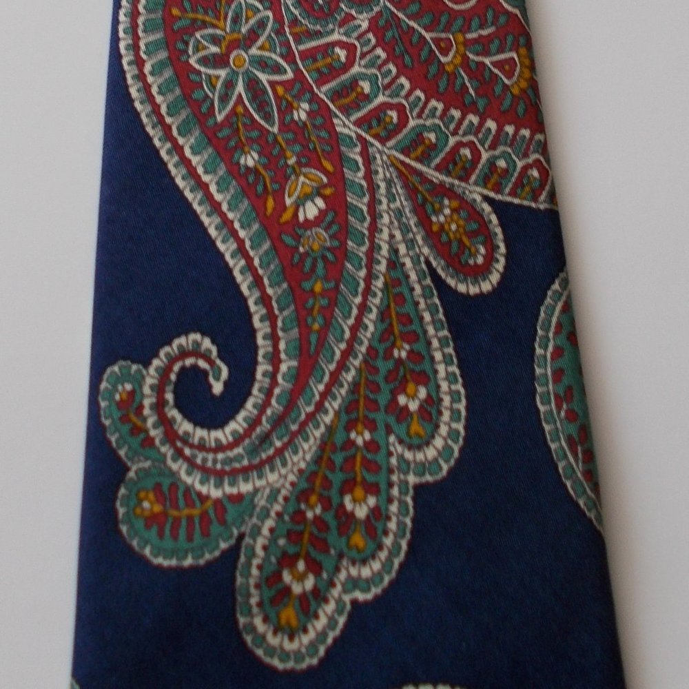 Polo by Ralph Lauren Men's Tie 100% SILK W35 x L57 - Picture 3 of 6
